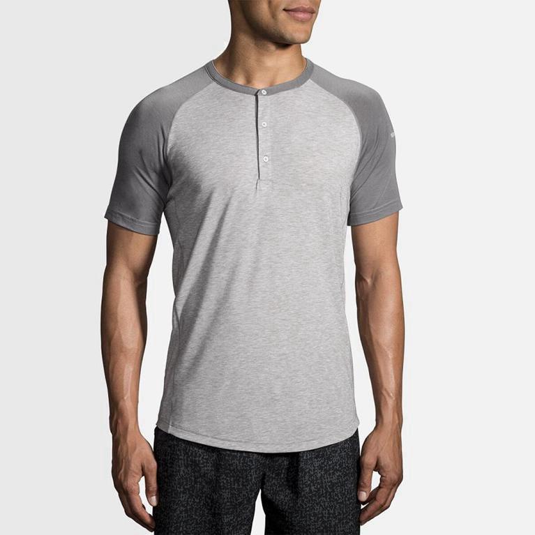 Brooks Cadence - Camisetas Manga Corta Hombre - Gris (LF0172635)